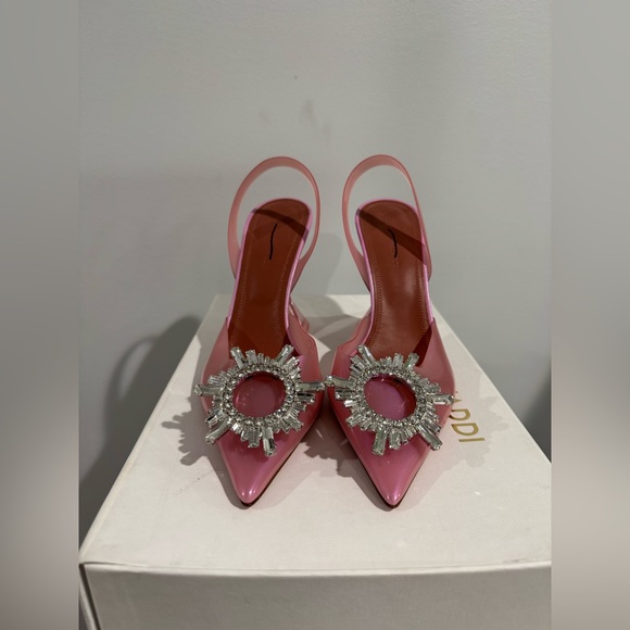 $1105 AMINA MUADDI
Begum sling crystal embellished pink pvc pumps size 36 - Picture 6 of 15